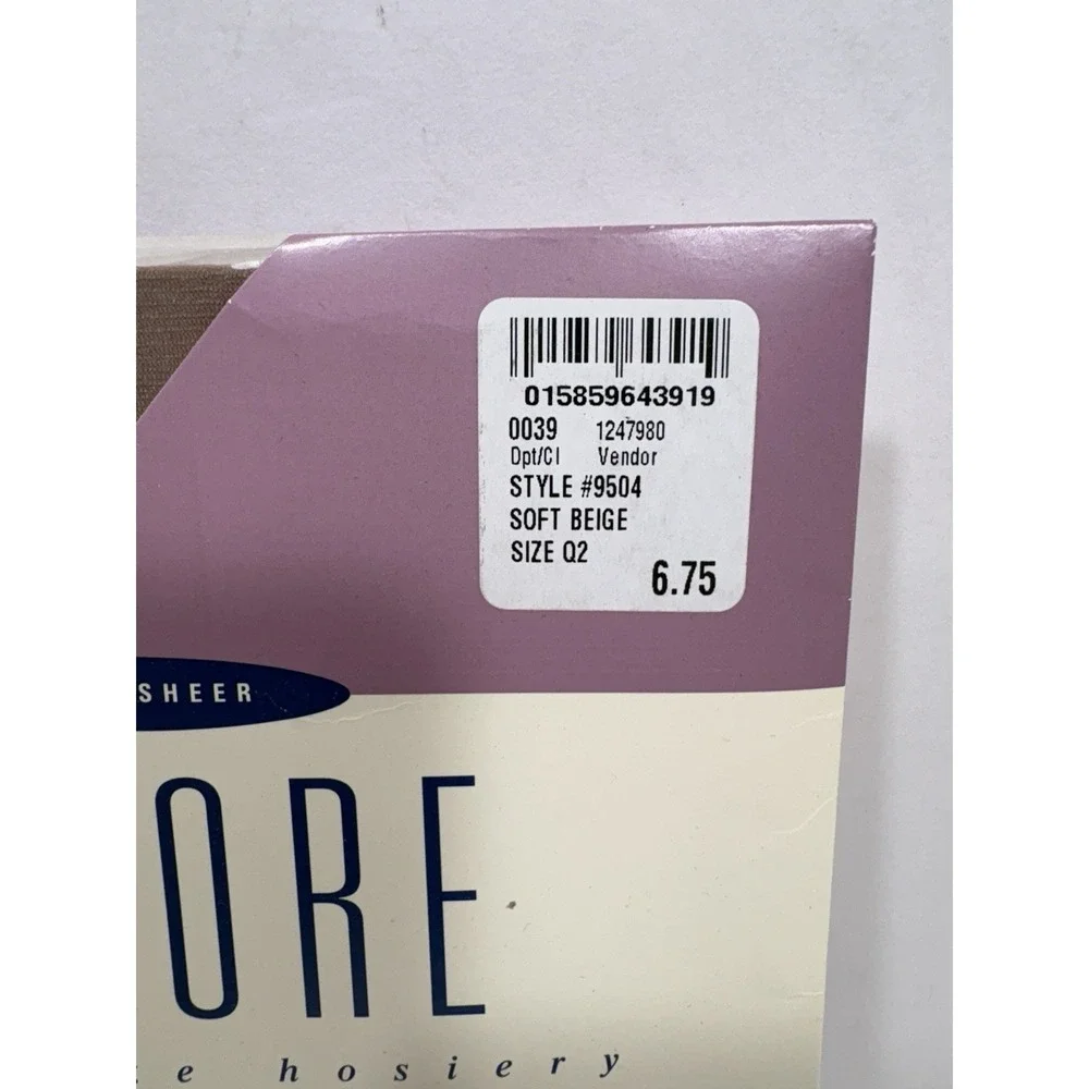 Nordstrom Encore Queen size hosiery pantyhose Lot Of 3 Sz Q2 Soft Beige 02 9504‎